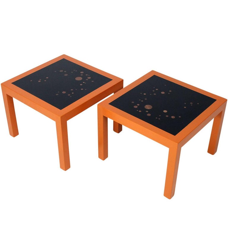 Pair of Edward Wormley "Constellation" Side Tables for Dunbar For Sale