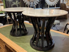 Pair of Edward Wormley Design "Sheaf of Wheat" Side Tables