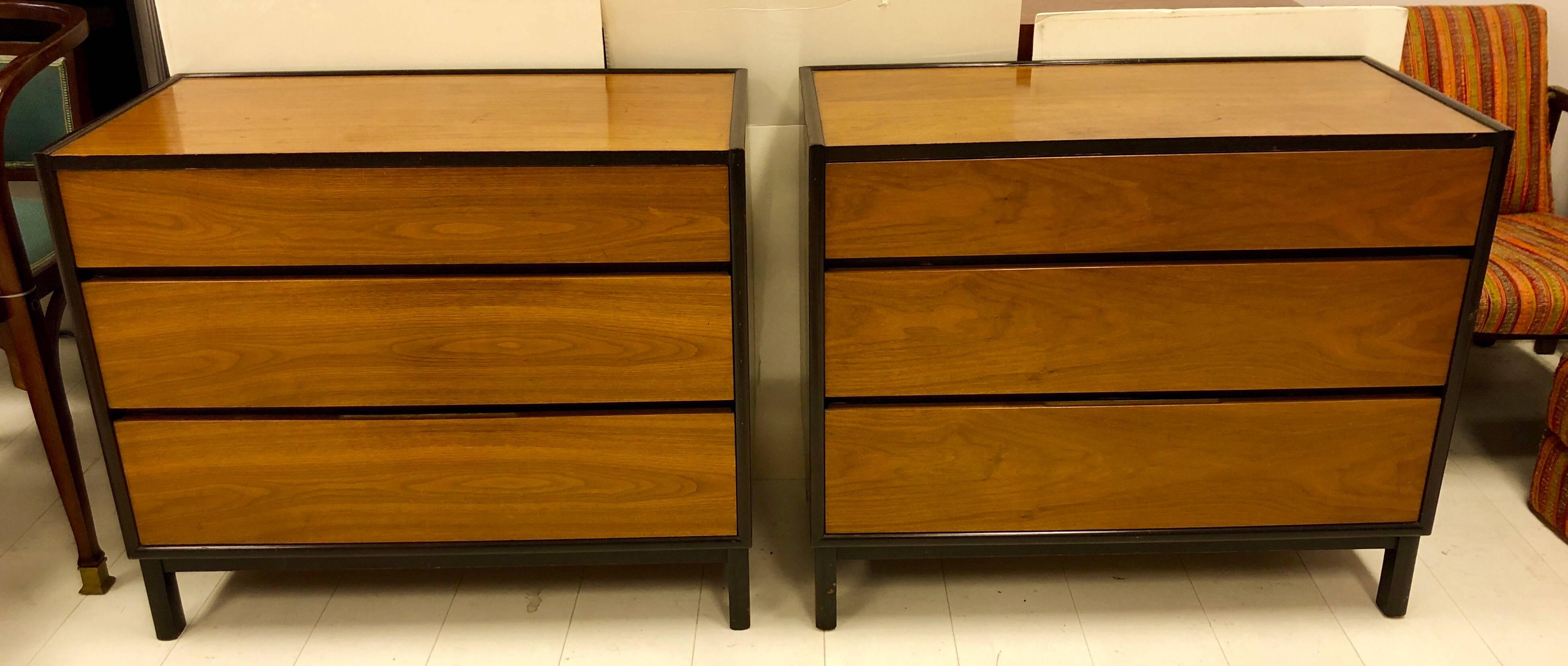 Pair of Edward Wormley Designed Commodes for Dunbar In Good Condition In Brooklyn, NY