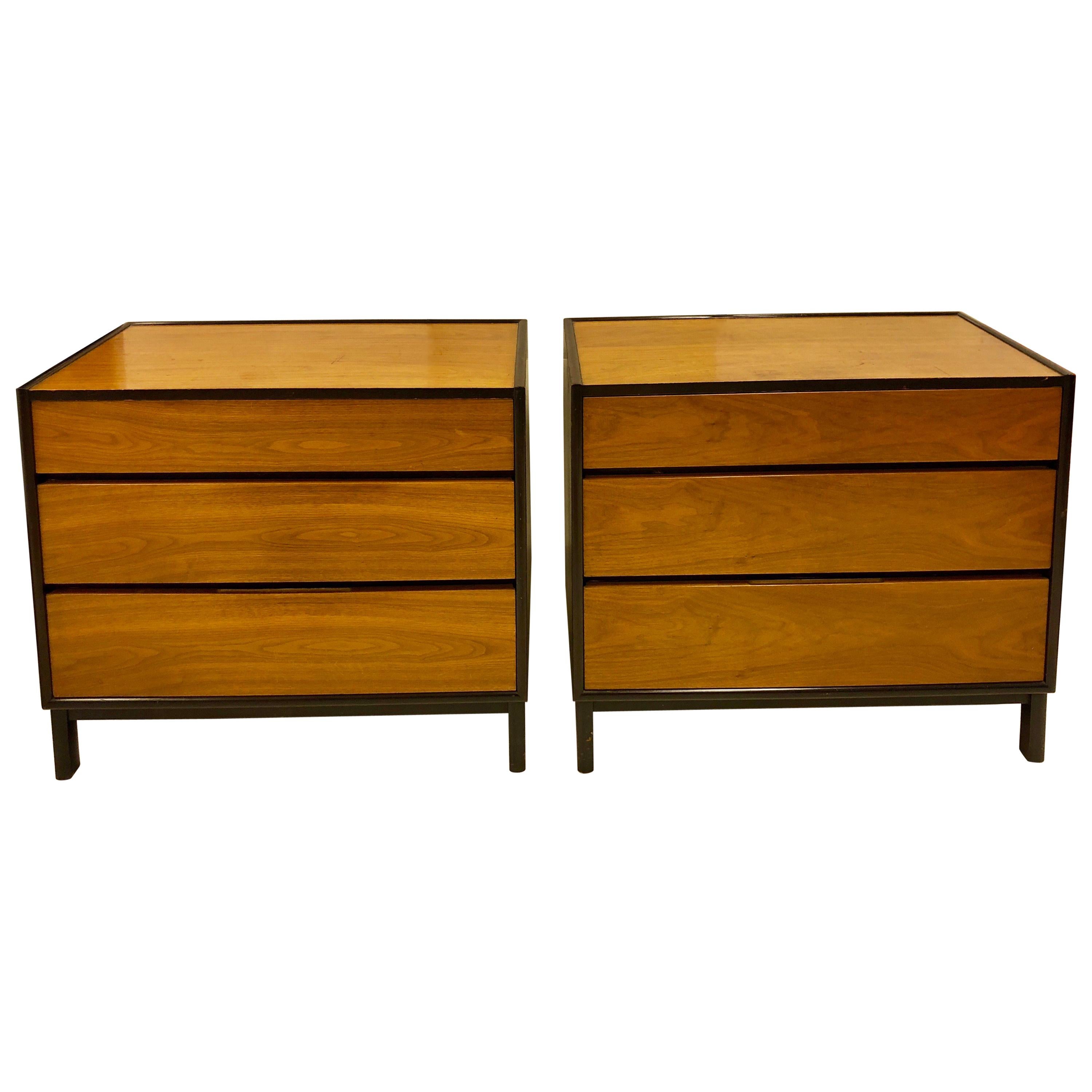 Pair of Edward Wormley Designed Commodes for Dunbar