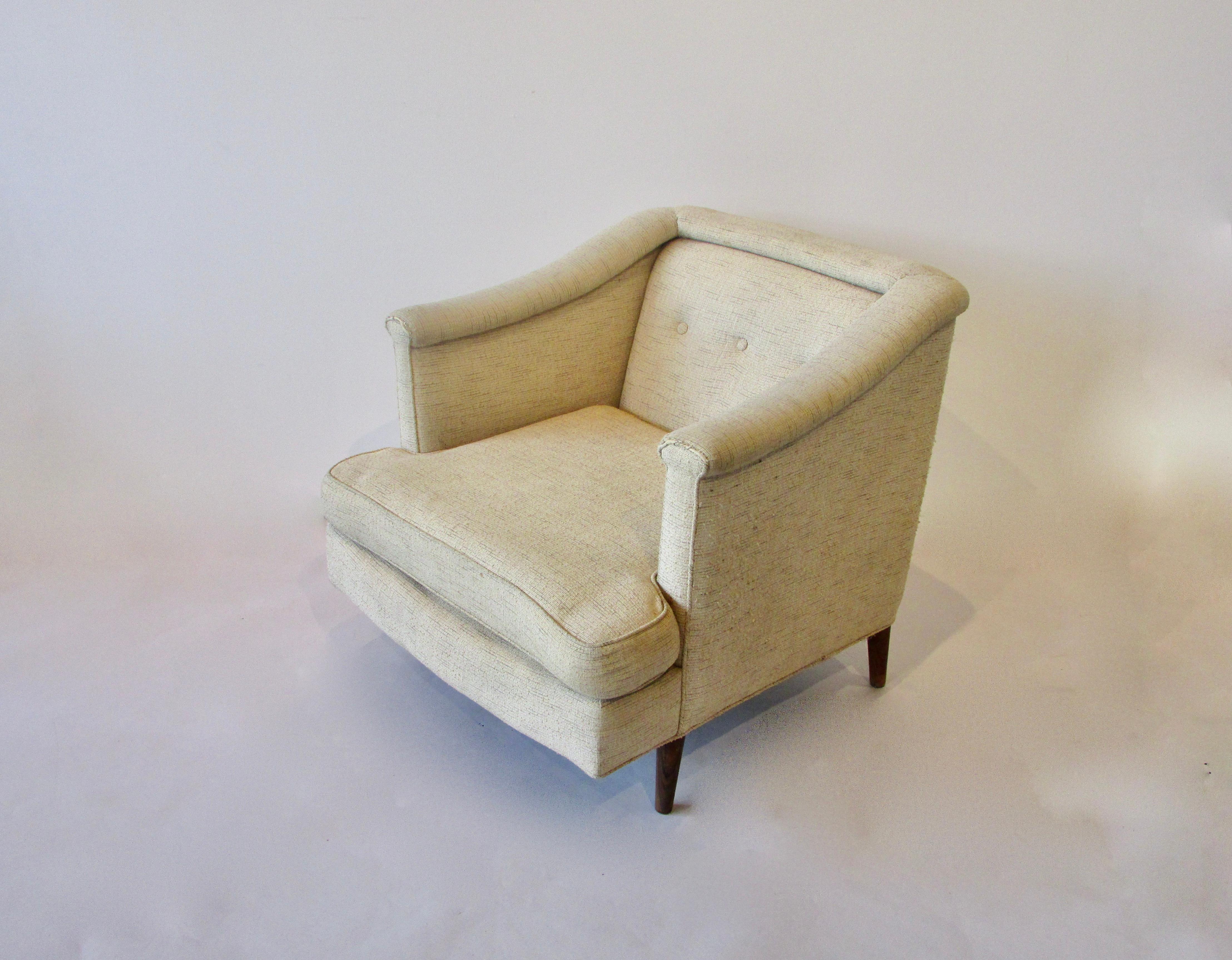 Pair of Edward Wormley Dunbar for Moderns Lounge Chairs as Found Originals 6