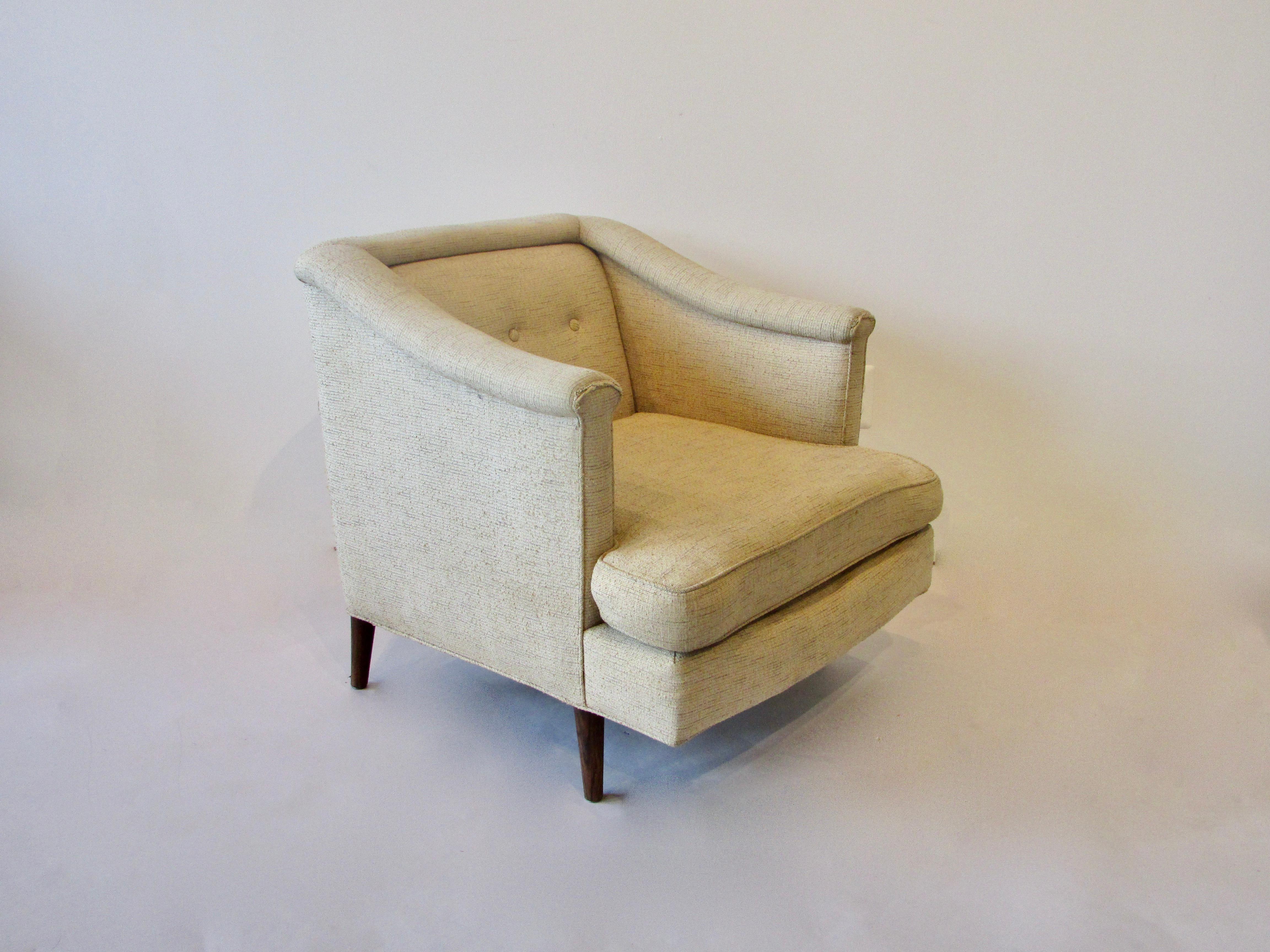 Pair of Edward Wormley Dunbar for Moderns Lounge Chairs as Found Originals 7