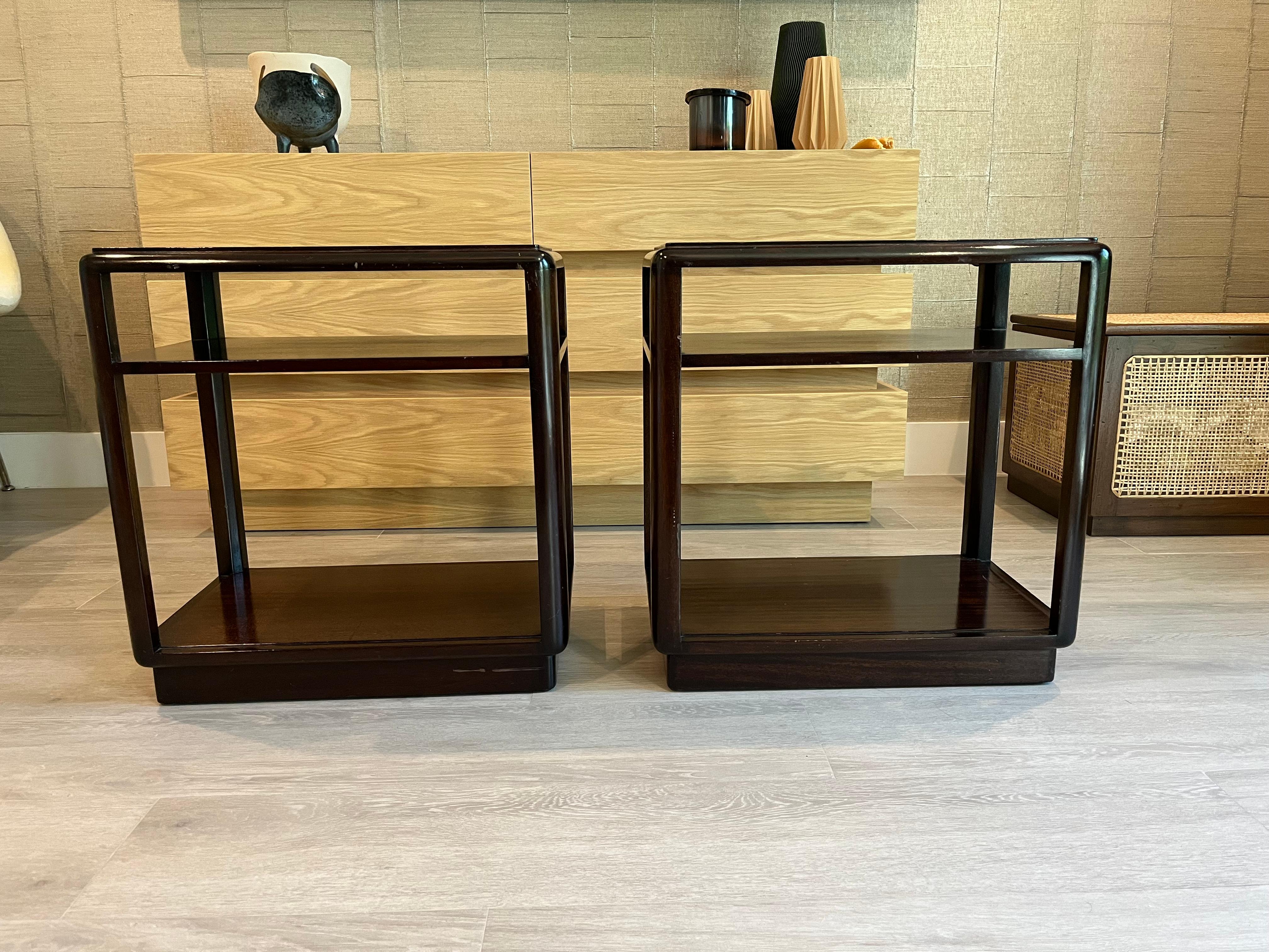 American Pair of Edward Wormley End Tables for Dunbar, Side Tables For Sale