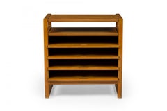 Pair of Edward Wormley for Drexel American Mid-Century Blond Wood Magazine Table