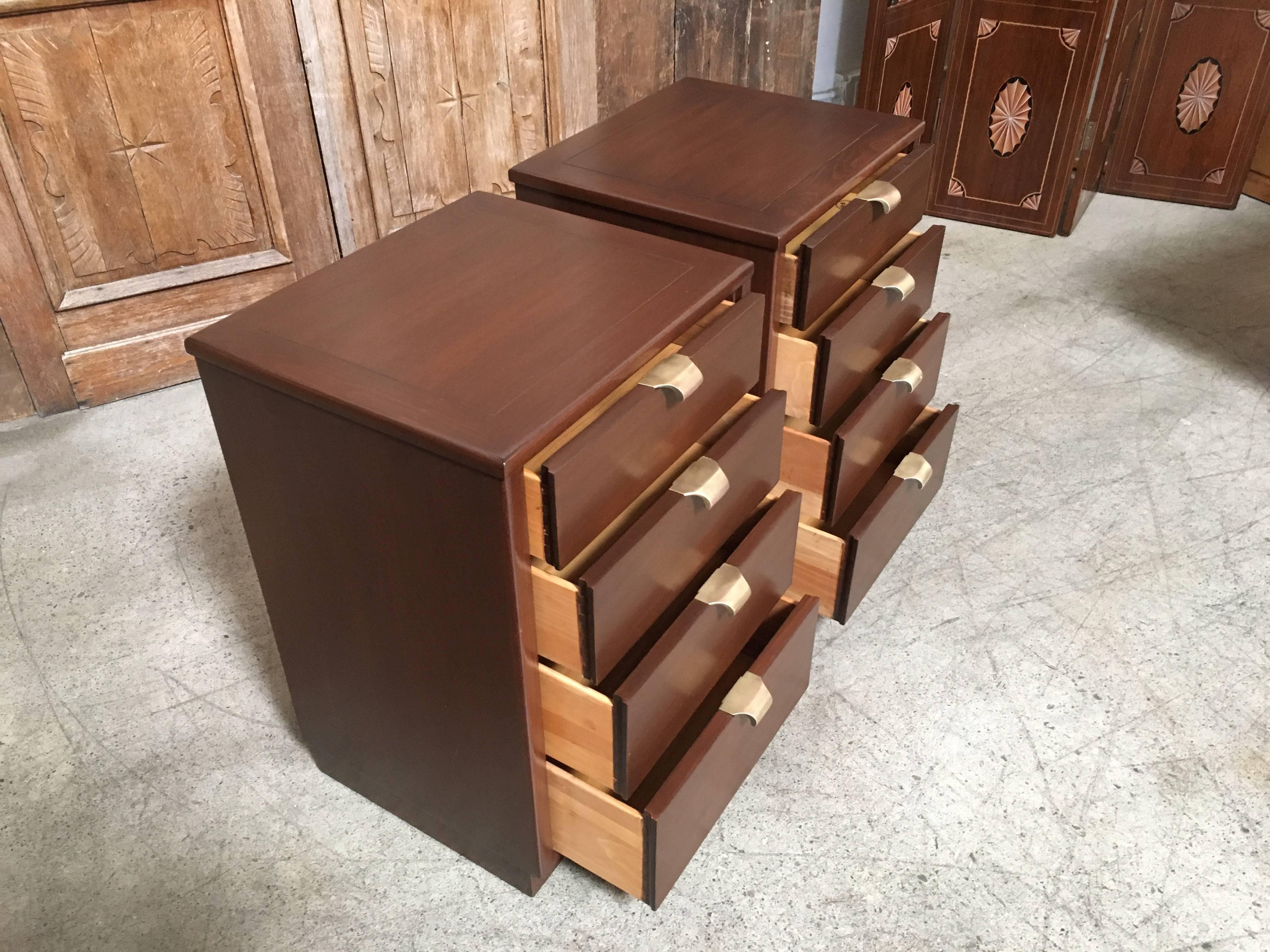 American Pair of Edward Wormley for Drexel Precedent Nightstands
