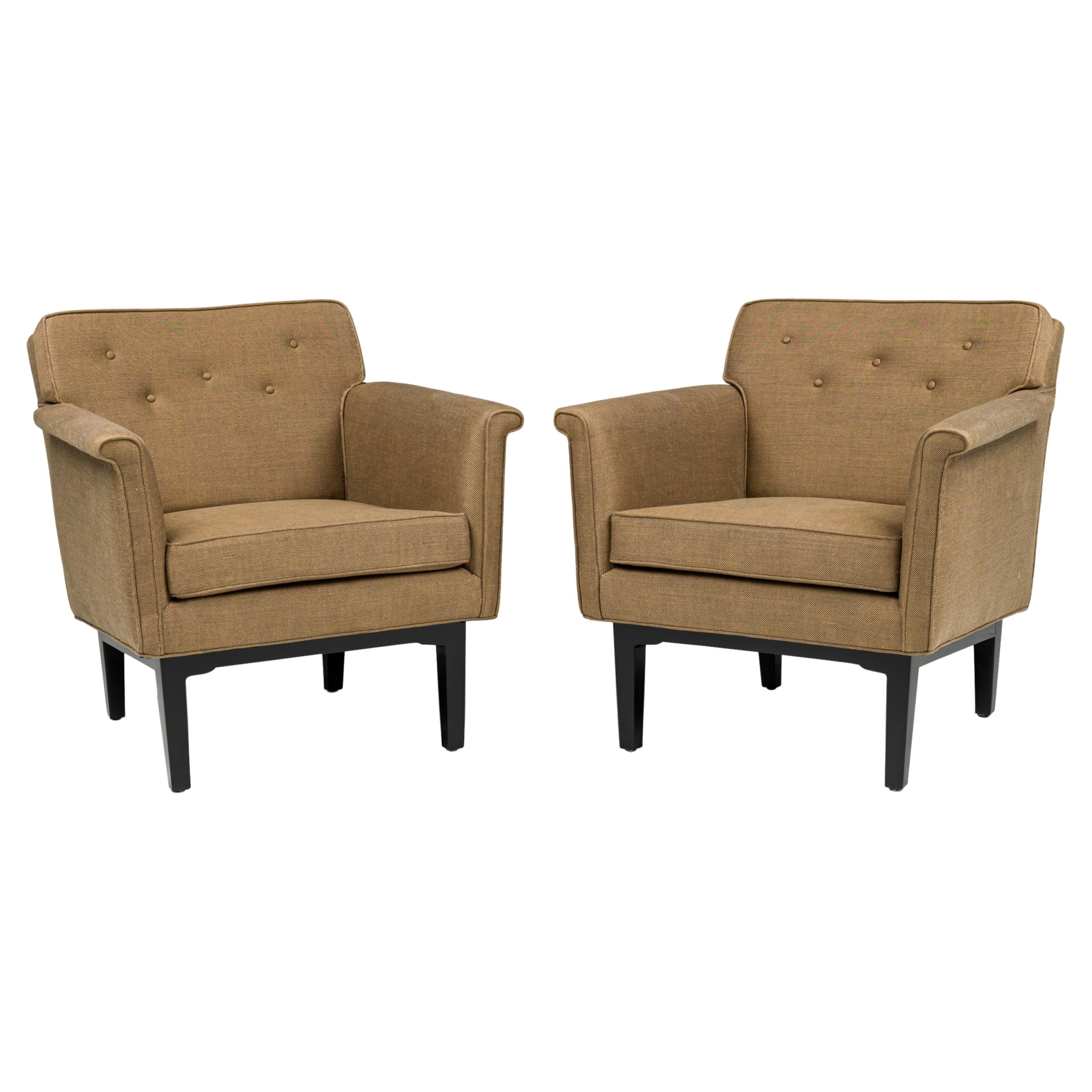 Amerikanische Mid-Century-Loungesessel von Edward Wormley für Dunbar, Paar