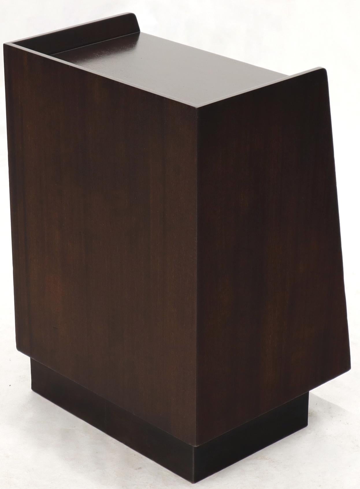 Pair of Edward Wormley for Dunbar Dark Chocolate End Tables Nightstands For Sale 6