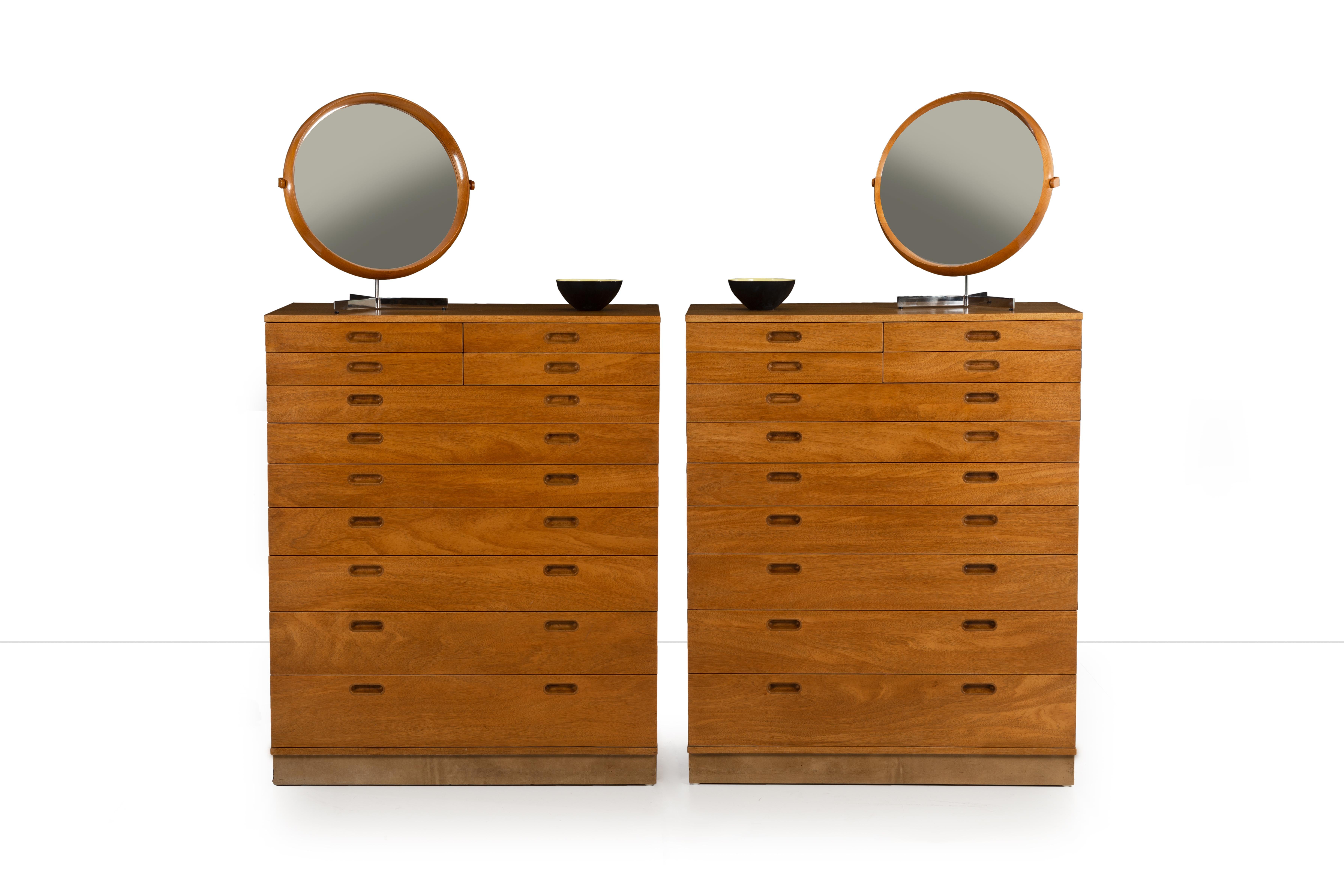 Pair of Edward Wormley for Dunbar His and Hers Dressers 1