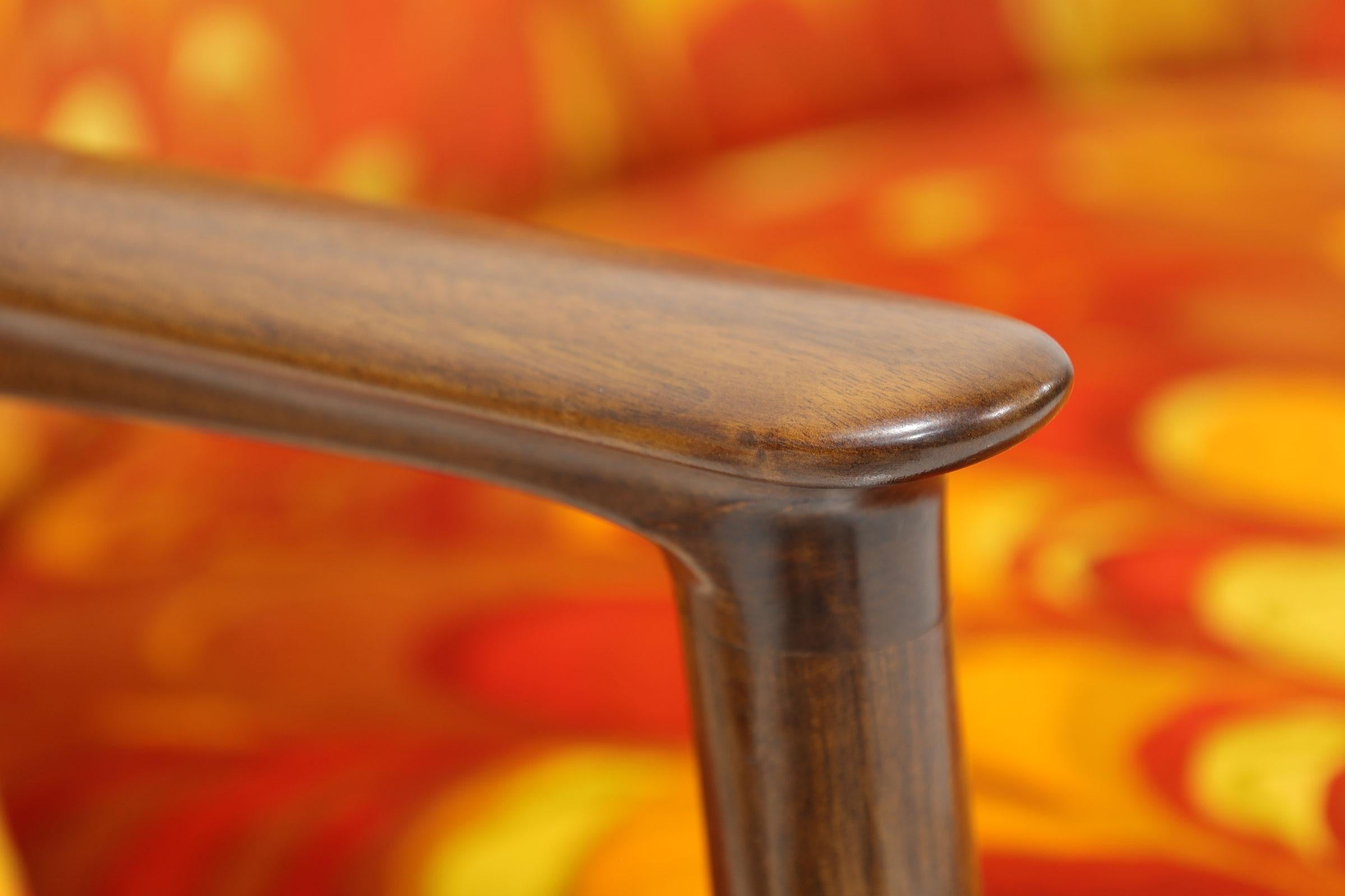 20ième siècle Paire de chaises Janus Edward Wormley pour Dunbar en Jack Lenor Larsen en vente