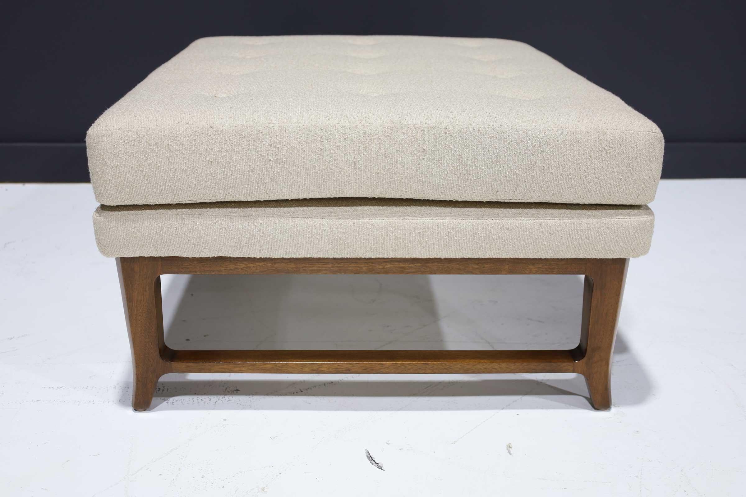 Pair of Edward Wormley for Dunbar Janus Collection Ottomans In Good Condition In Dallas, TX
