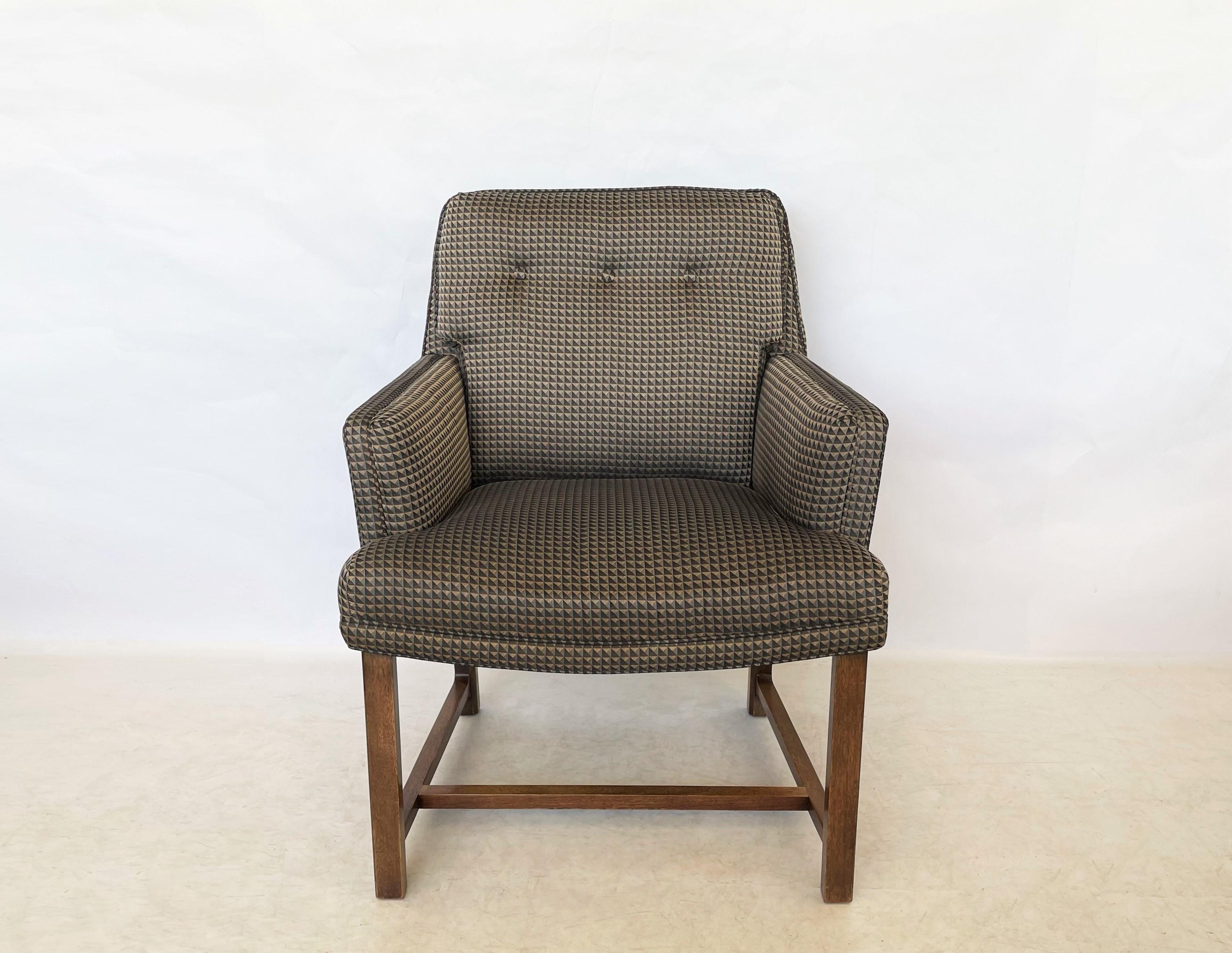 American Pair of Edward Wormley for Dunbar Lounge Chairs, 1950's