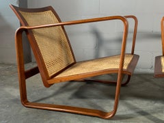 A Vintage Pair of Edward Wormley for Dunbar "Morris" Adjustable Armchairs 1940's