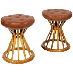 Pair of Edward Wormley for Dunbar "Sheaf of Wheat" Stools
