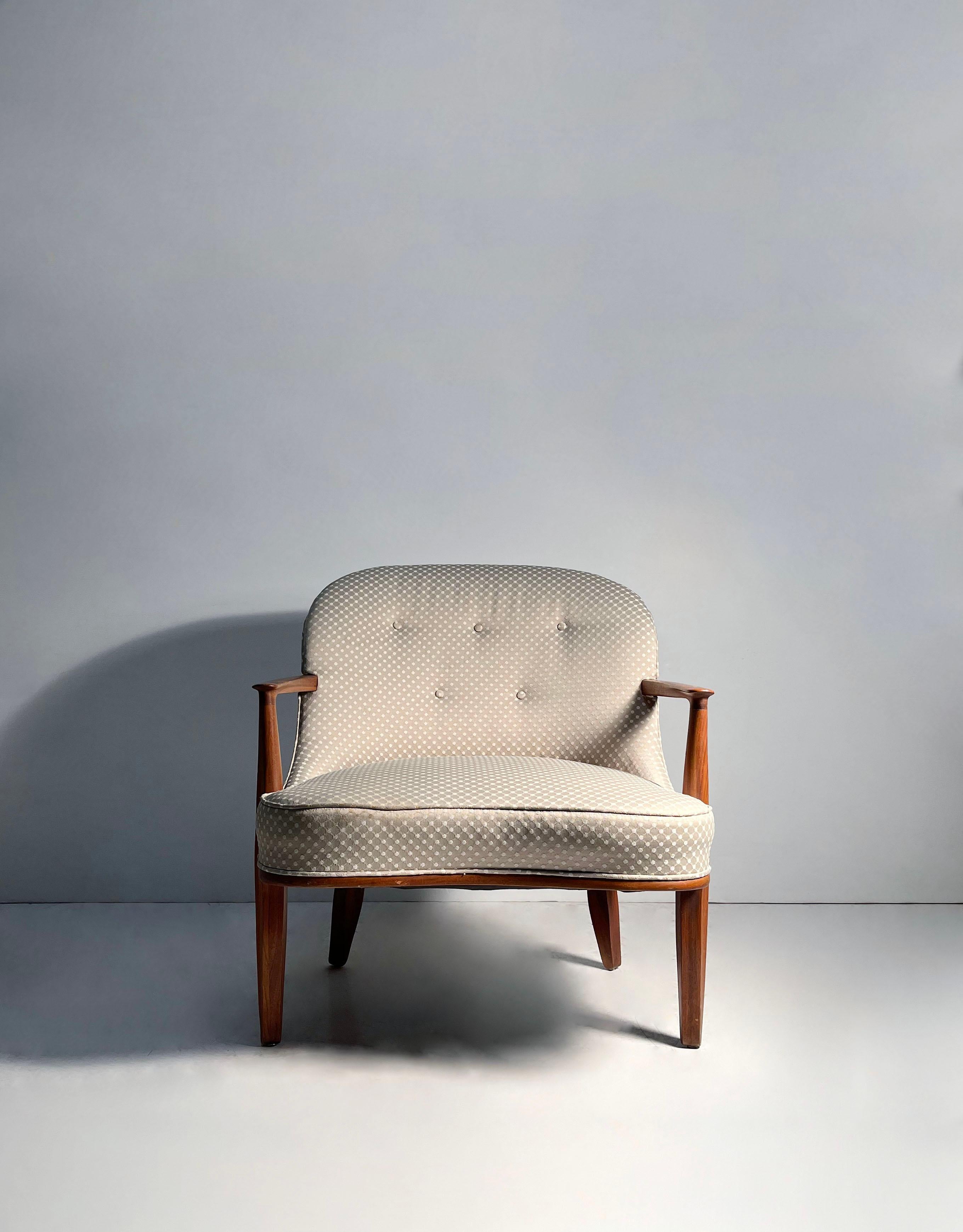 Mid-Century Modern Paire de chaises Janus d'Edward Wormley pour Dunbar (signé) en vente