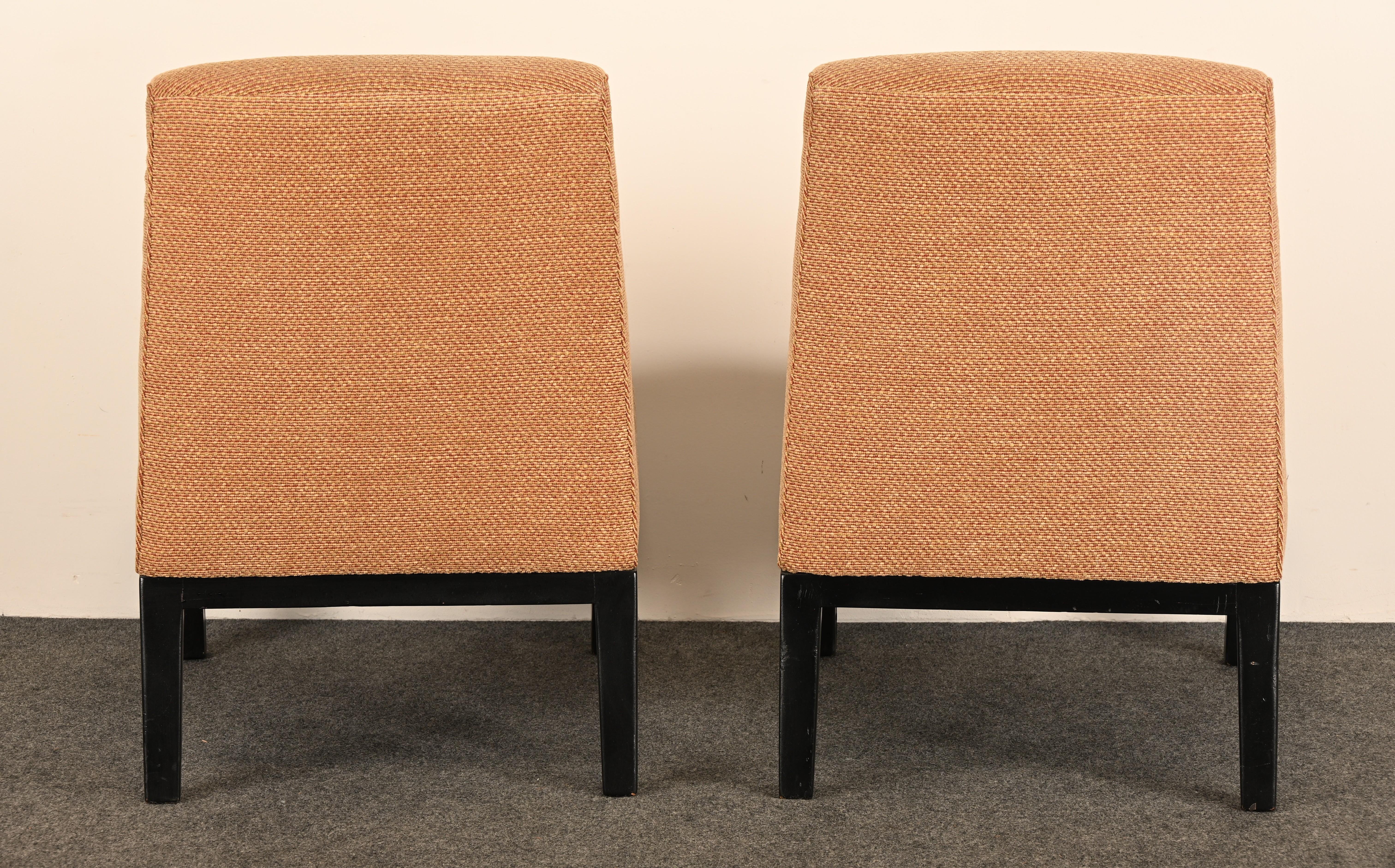 Paire de chaises à pantoufles Edward Wormley pour Dunbar, années 1960 en vente 5