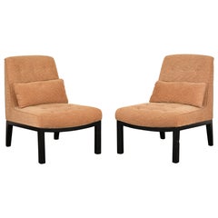 Paire de chaises à pantoufles Edward Wormley pour Dunbar, années 1960