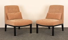 Pareja de sillas Slipper de Edward Wormley para Dunbar, años 60