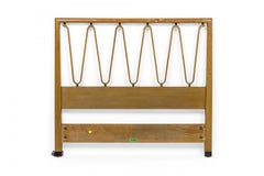 Pair of Edward Wormley for Dunbar Steam Bent Wooden Wave Form Twin Sized Bed He