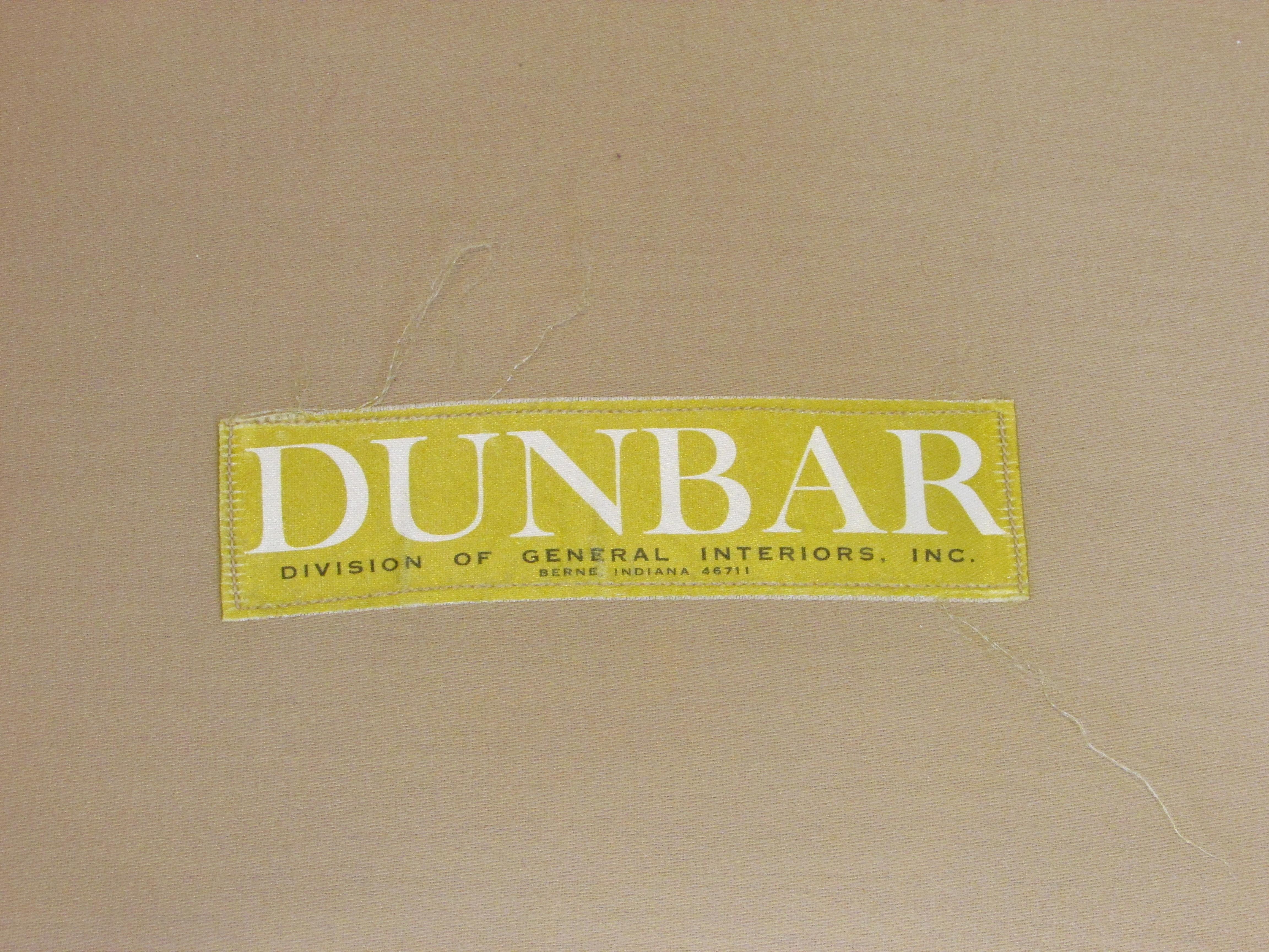 American Pair of Edward Wormley for Dunbar Swivel Barrel Chairs in Clean Original Fabric