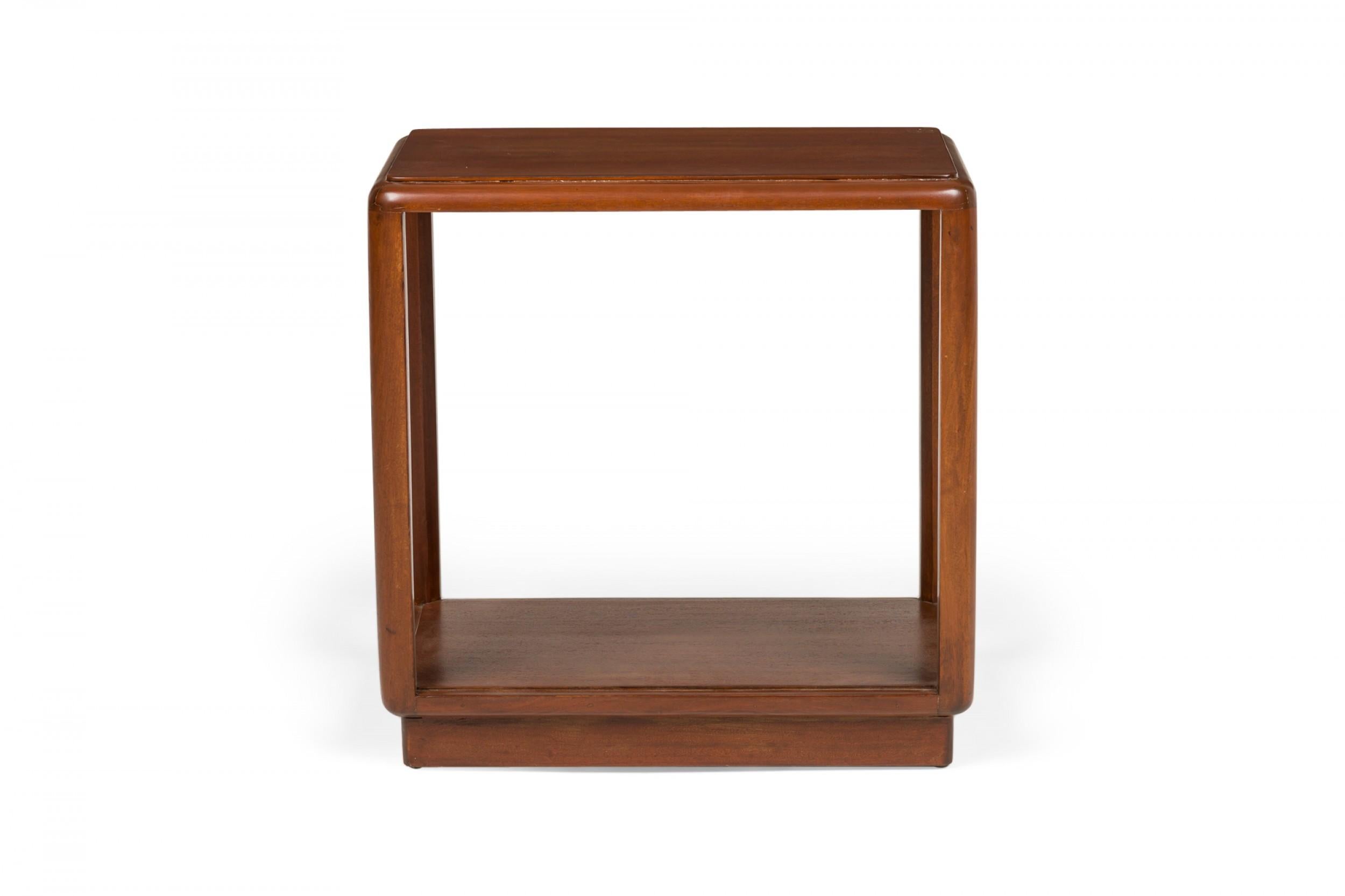 Pair of Edward Wormley for Dunbar Wooden Open Frame End / Side Tables In Good Condition For Sale In New York, NY