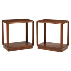 Pair of Edward Wormley for Dunbar Wooden Open Frame End / Side Tables