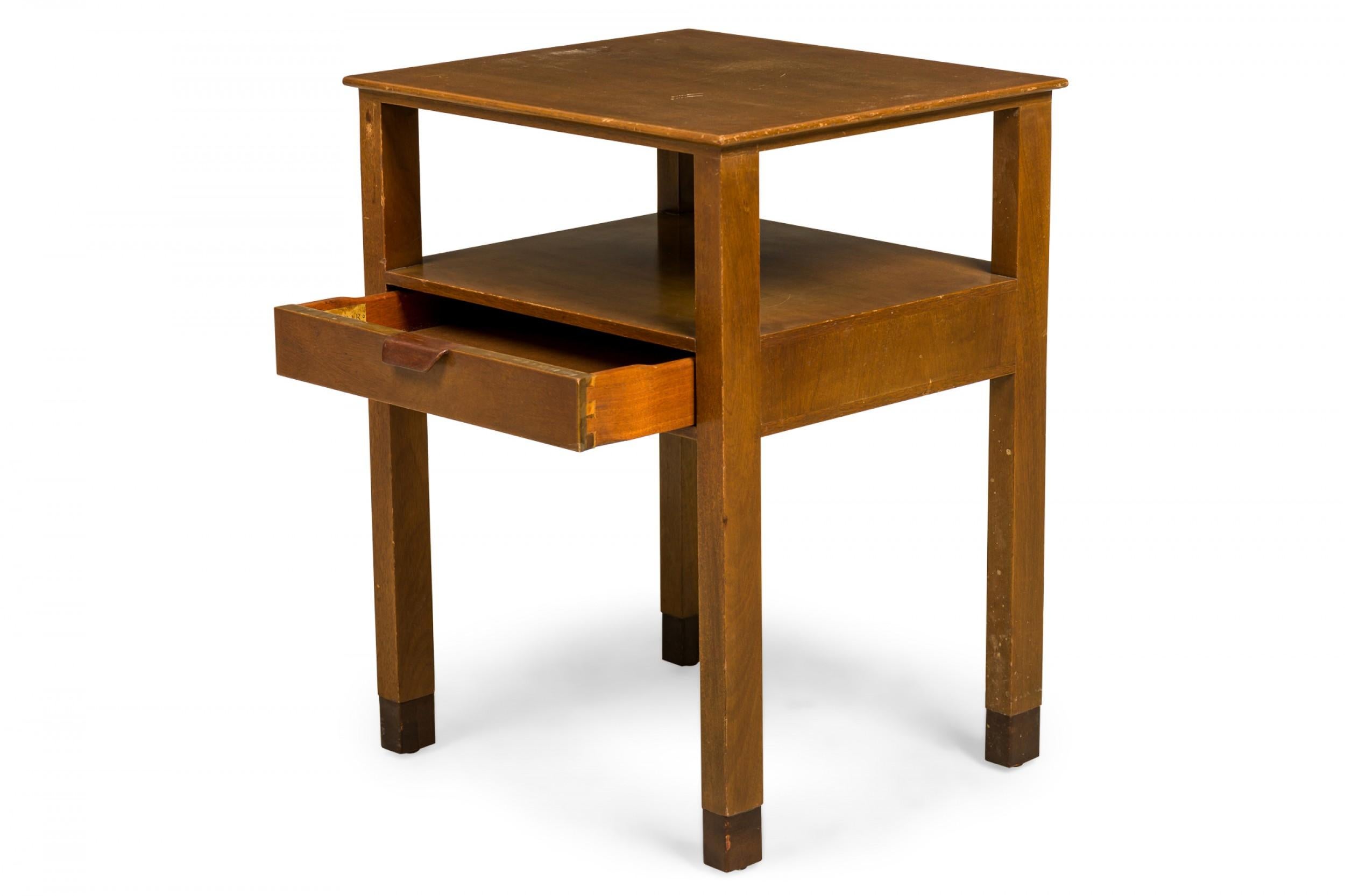 Pair of Edward Wormley for Dunbar Wooden Single Drawer Nightstands In Good Condition For Sale In New York, NY