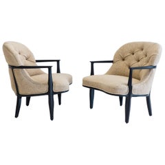 Pair of Edward Wormley Janus Armchairs for Dunbar