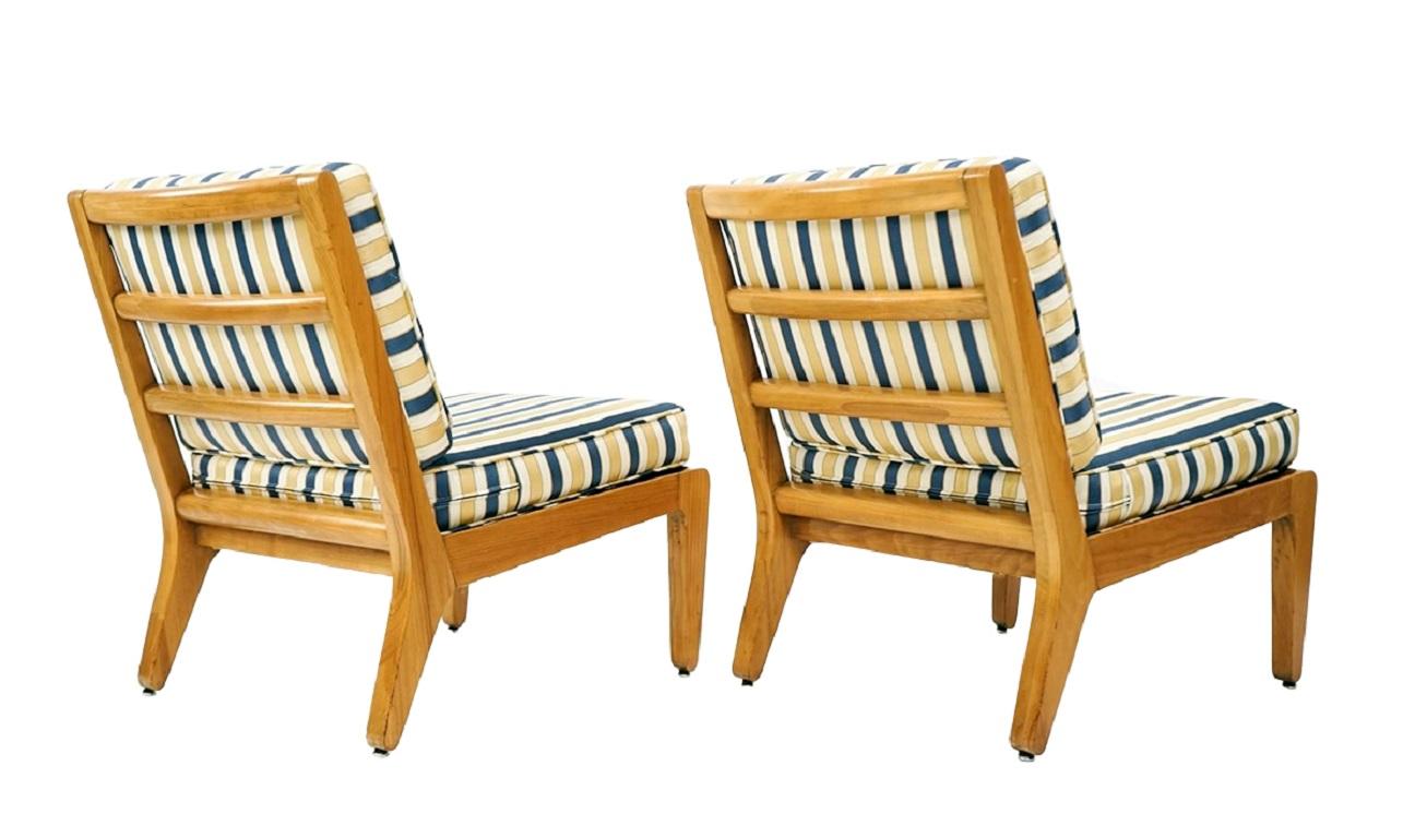 Mid-Century Modern Pair of Edward Wormley Lounge Chairs For Sale