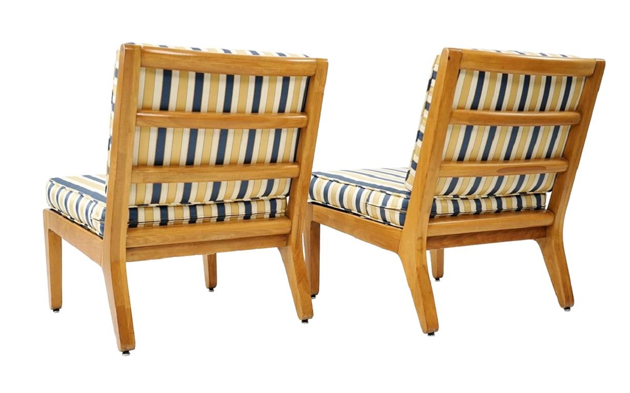 Pair of Edward Wormley Lounge Chairs In Excellent Condition For Sale In Kensington, MD