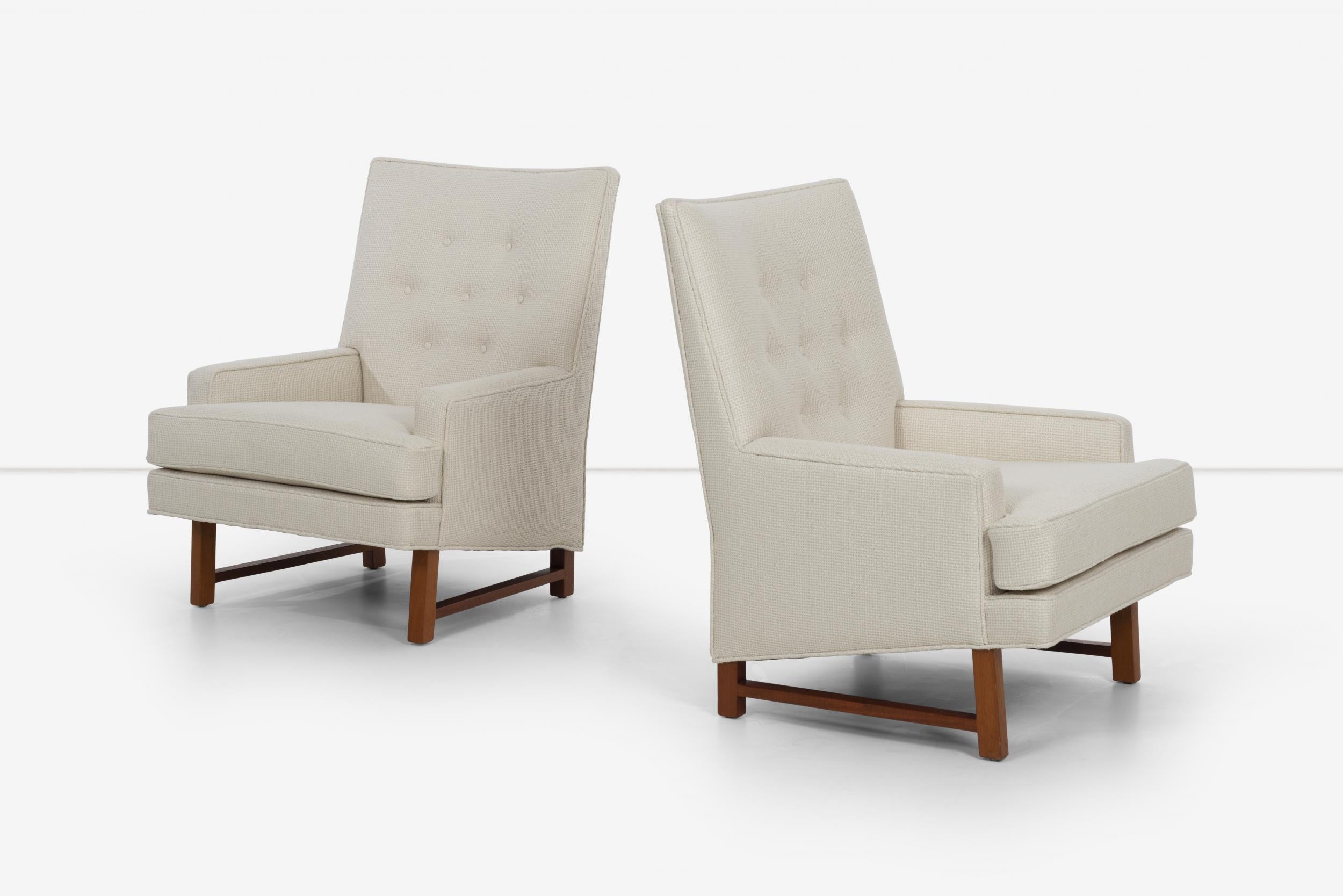American Pair of Edward Wormley Janus Group Lounge Chairs