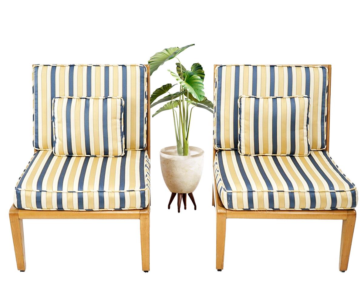 20th Century Pair of Edward Wormley Lounge Chairs For Sale