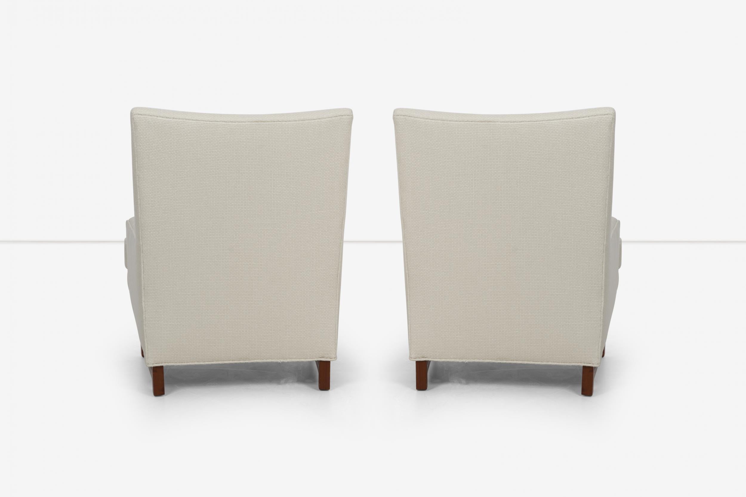 Mid-20th Century Pair of Edward Wormley Janus Group Lounge Chairs