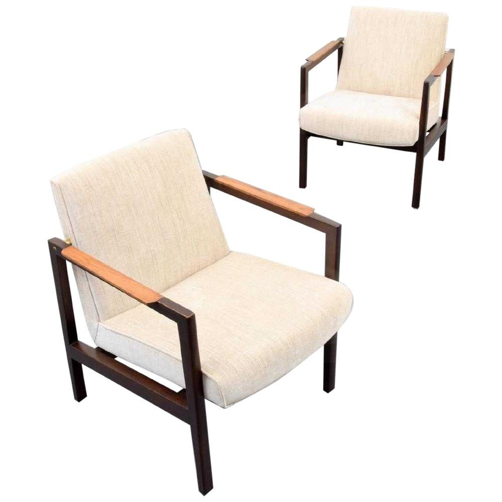 Pair of Edward Wormley Lounge Chairs