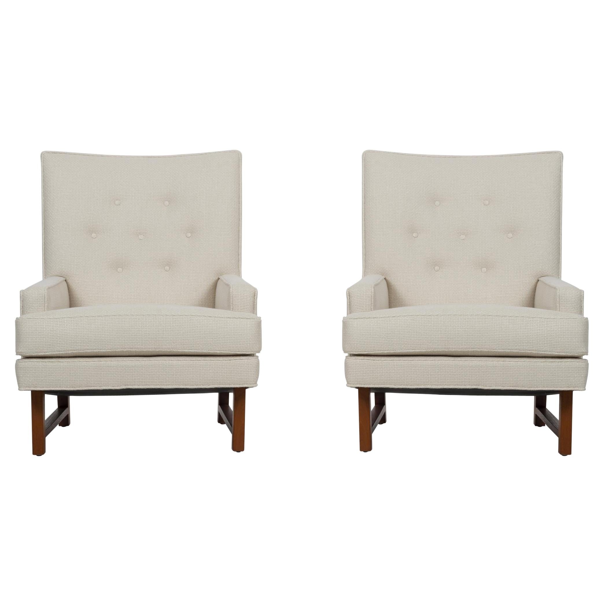 Pair of Edward Wormley Janus Group Lounge Chairs