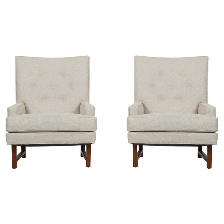 Pair of Edward Wormley Janus Group Lounge Chairs For Sale