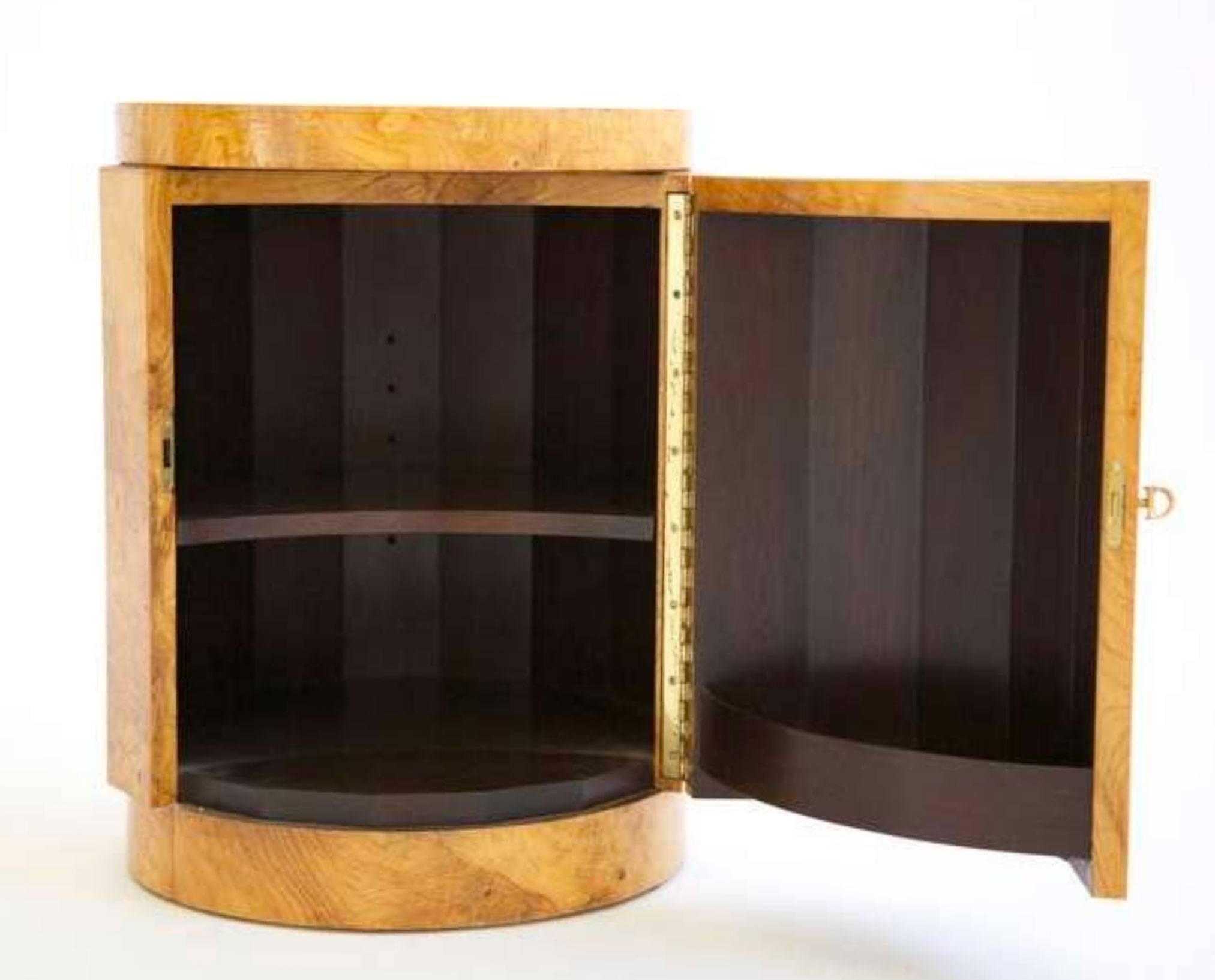 Mid-Century Modern Pair of Edward Wormley Pedestal Storage Ends