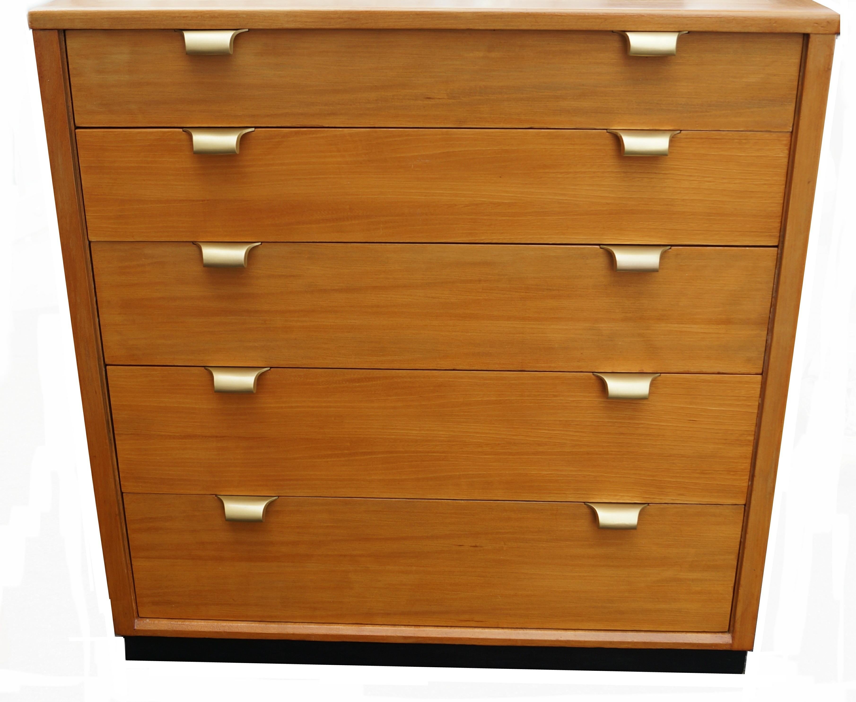 Mid-20th Century Pair of Edward Wormley Precedent Dresser Bachelor Chest of Drawers Dressers