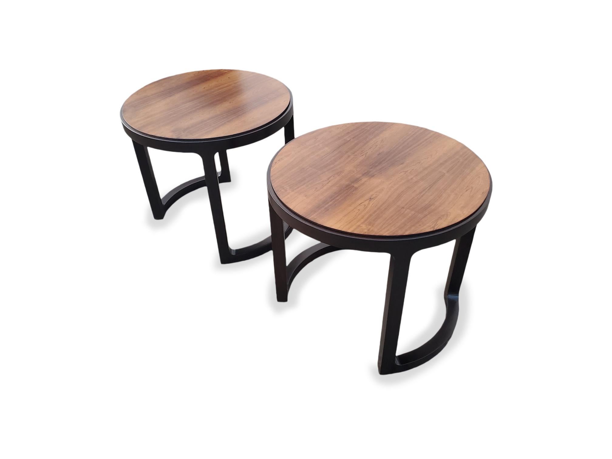 Américain Paire de tables d'appoint Edward Wormley pour Dunbar en vente