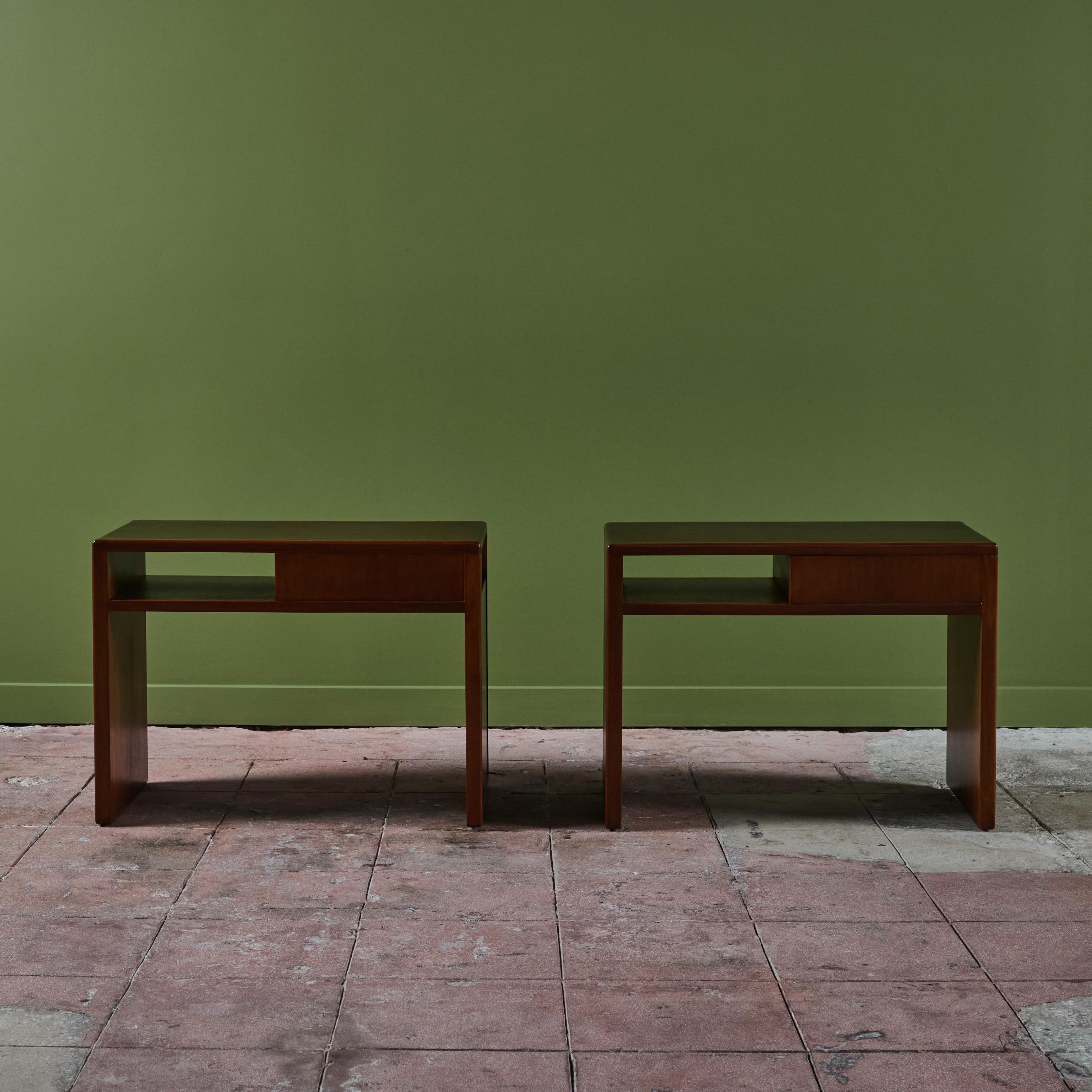 American Pair of Edward Wormley Side Tables for Dunbar For Sale