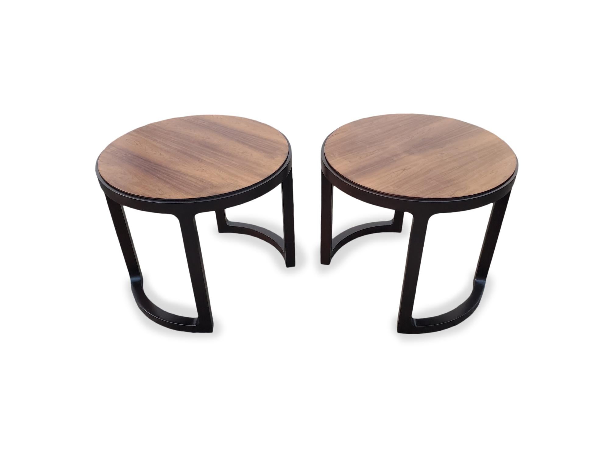 20ième siècle Paire de tables d'appoint Edward Wormley pour Dunbar en vente