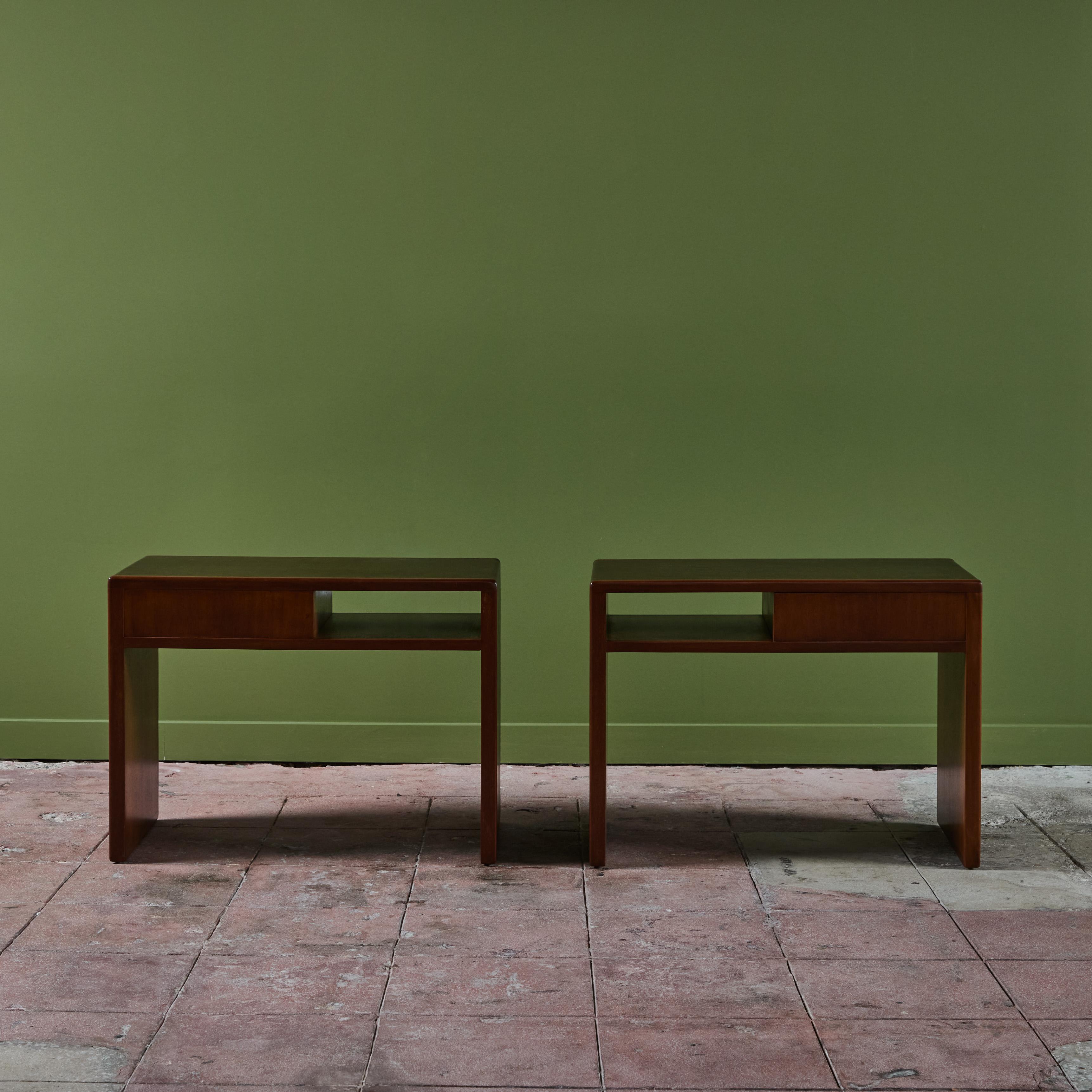 Mid-20th Century Pair of Edward Wormley Side Tables for Dunbar