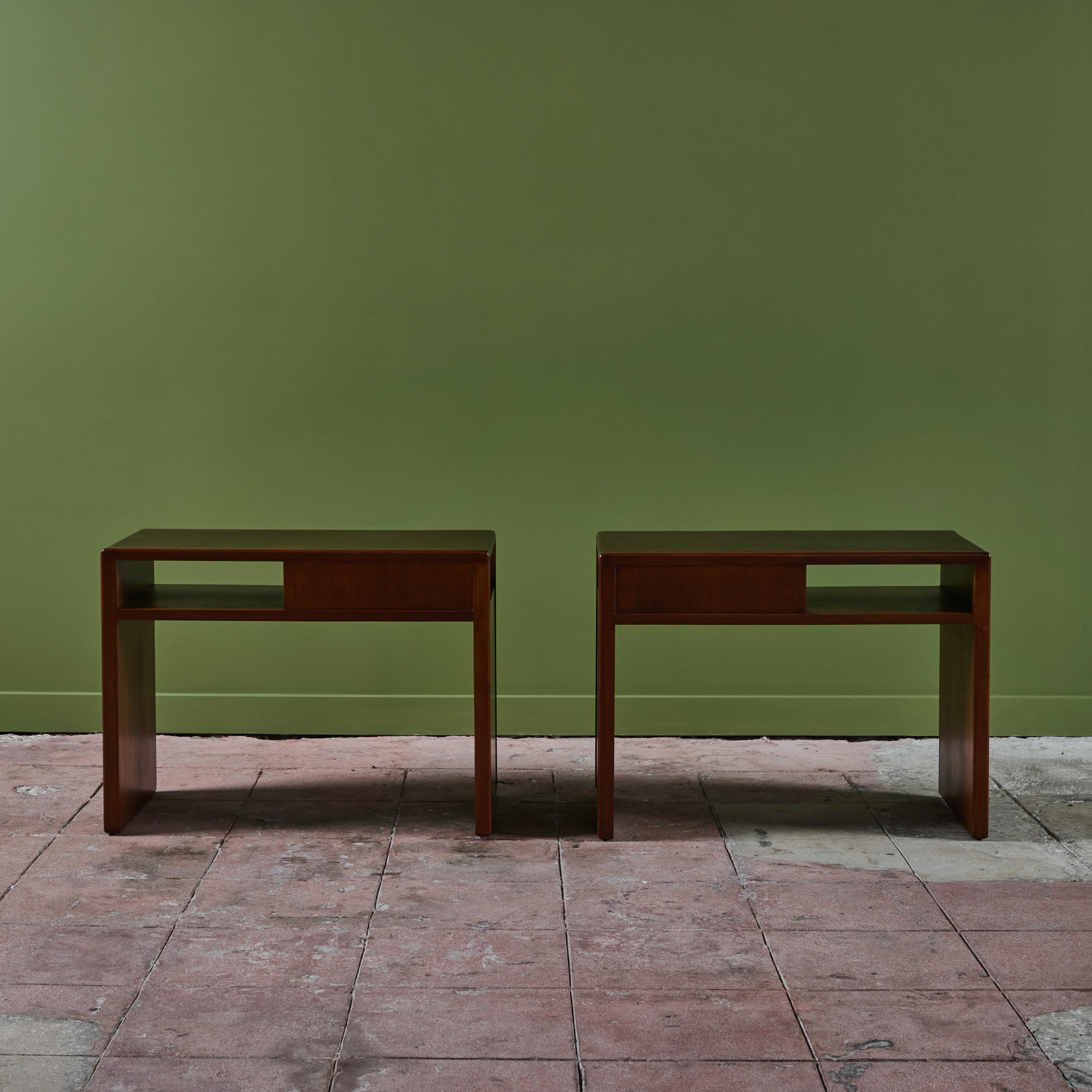 Pair of Edward Wormley Side Tables for Dunbar For Sale 1