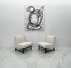 Pair of Edward Wormley Slipper Chairs for Dunbar