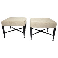 Pair of Edward Wormley Stools Model #5002