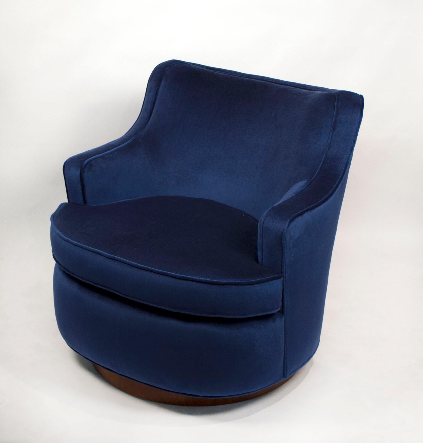 blue swivel chairs