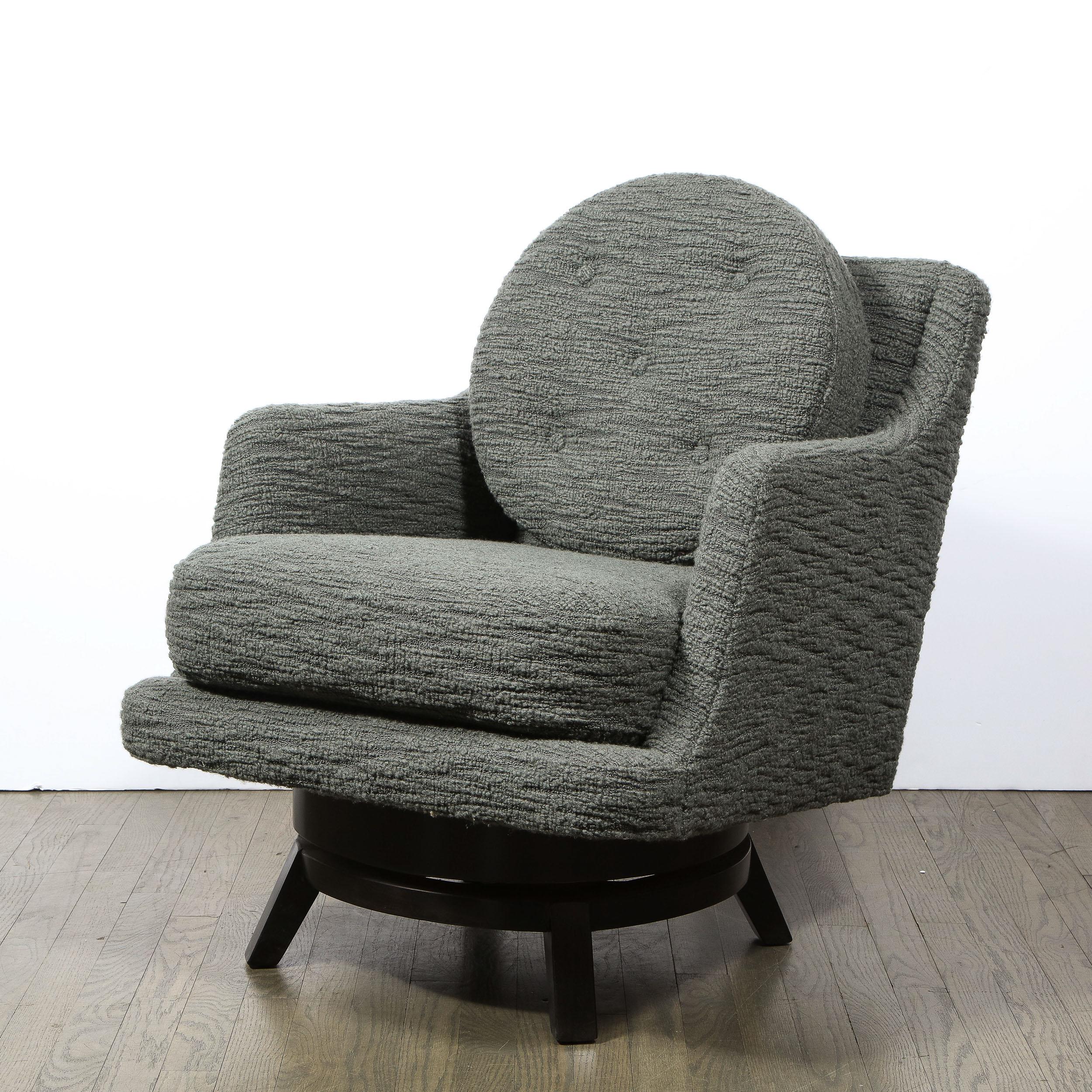 Mid-Century Modern Pair of Edward Wormley Swivel Chairs 'Model #5609' for Dunbar