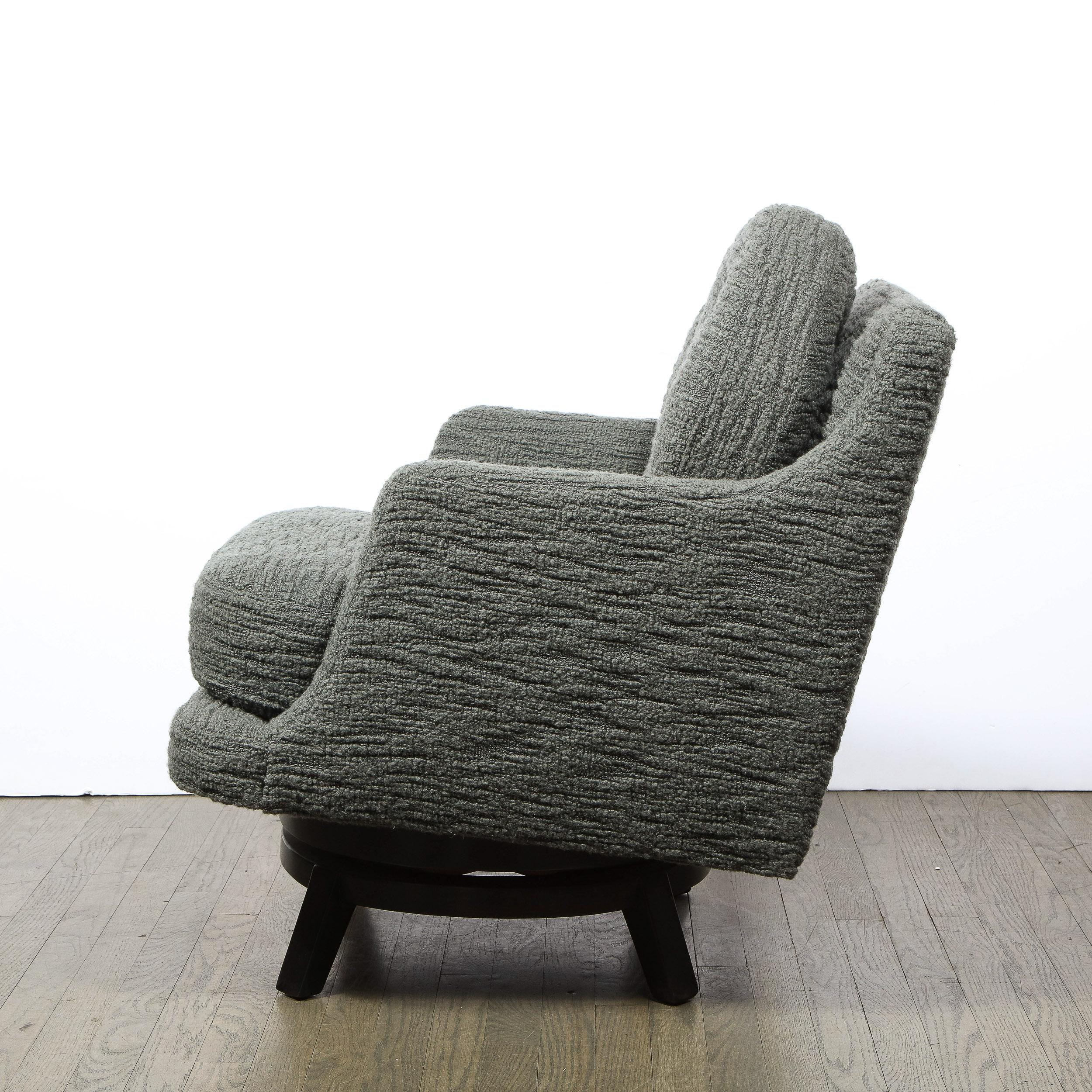 American Pair of Edward Wormley Swivel Chairs 'Model #5609' for Dunbar