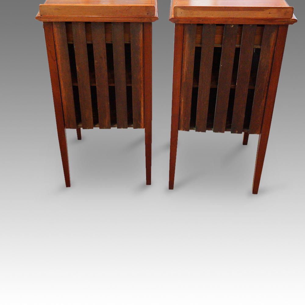 20th Century Pair of Edwardian bedside cabinets 