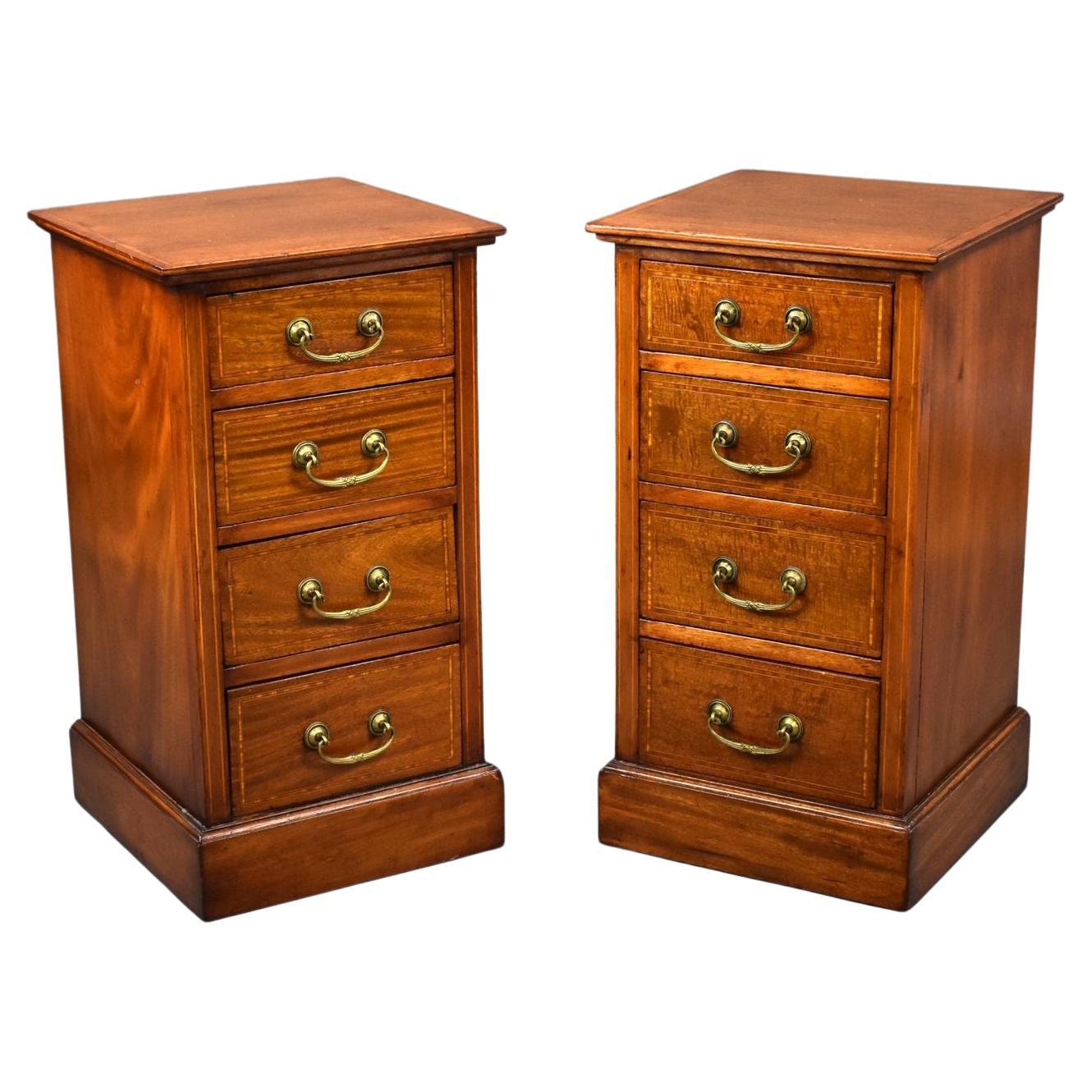 Pair of Edwardian Bedside Chests