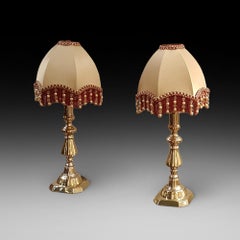 Pair of Edwardian Brass Candlesticks